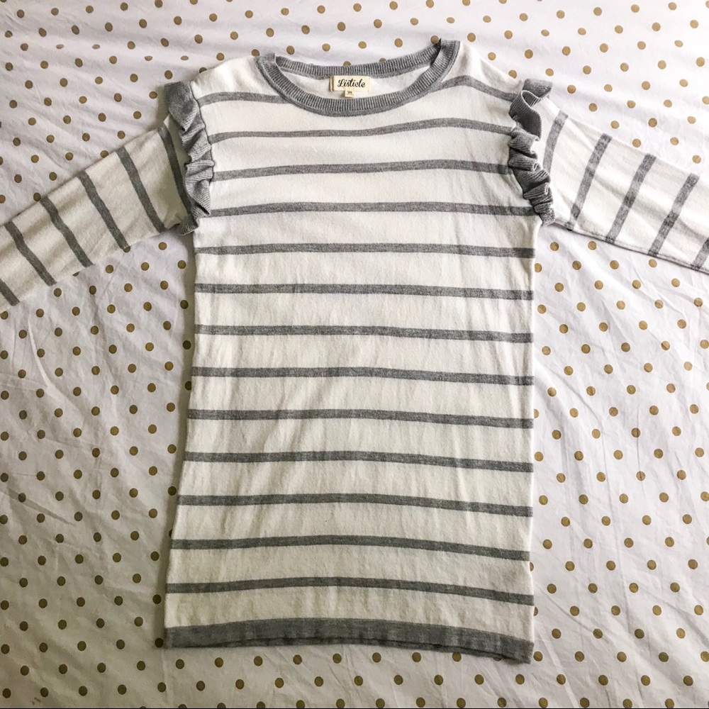 Striped Ruffle Tunic